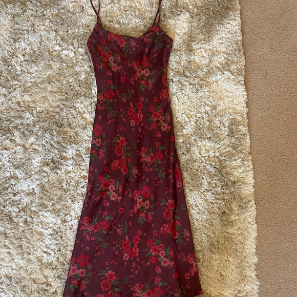 Satin Maxi Dress! - Picture 1 of 4